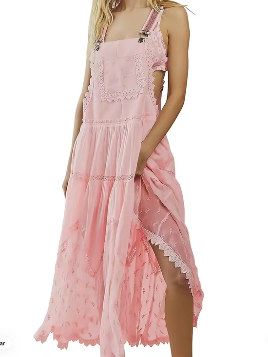 Chouyatou Dresses & Skirts - Ebossy sleeveless laced embroidered Maxi dress